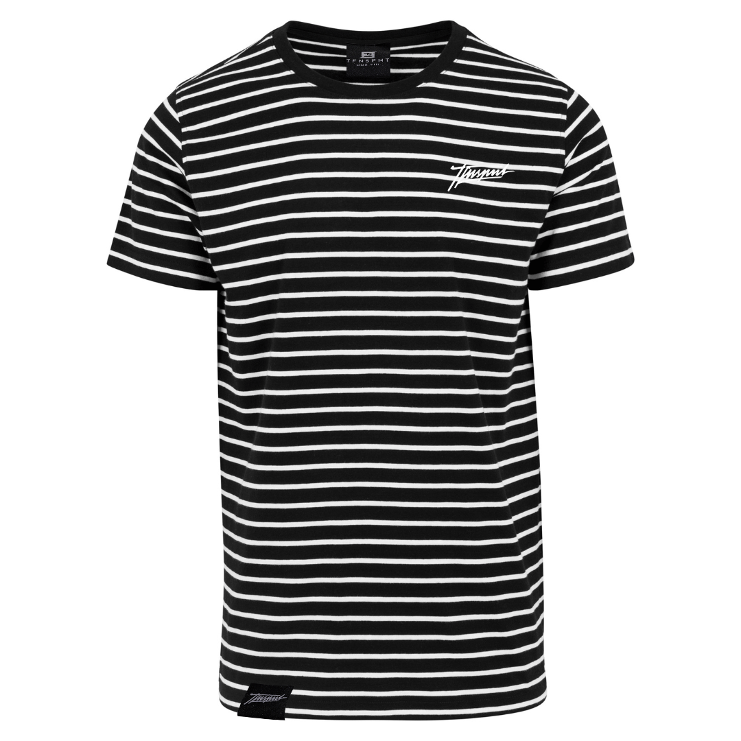 T Shirt TFNSPNT STRIPES gestreift schwarz weiB Tuning T Shirt